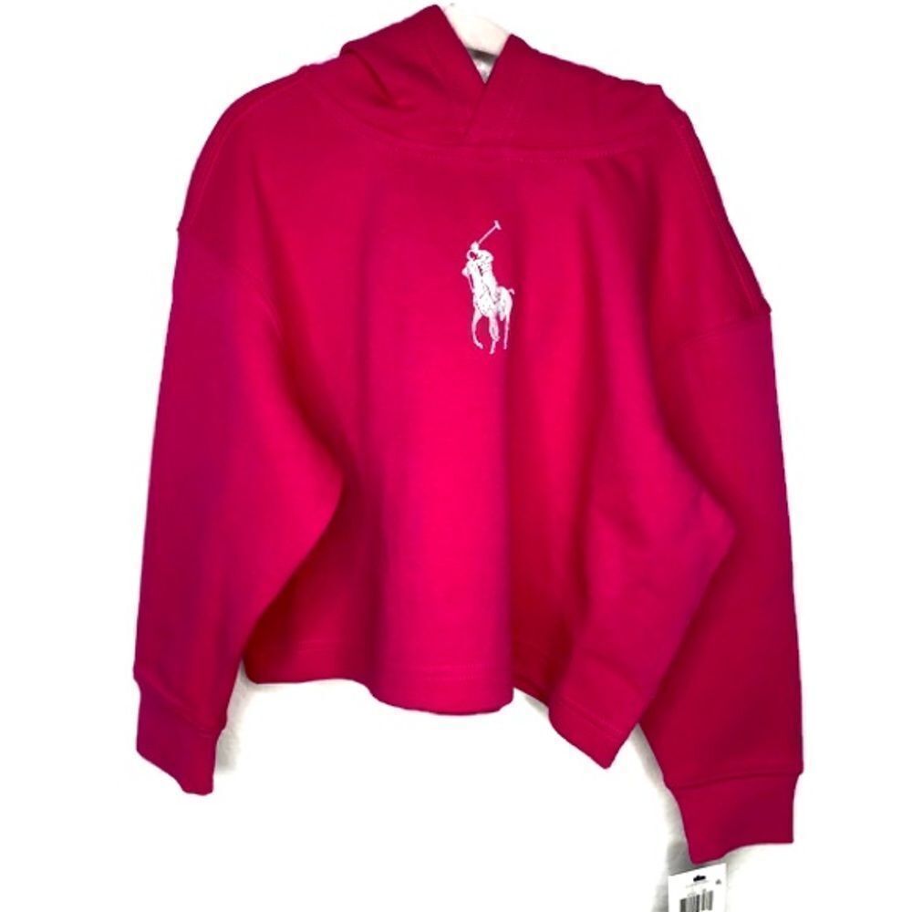 Polo Ralph Lauren Pink Cropped Hoodie 5